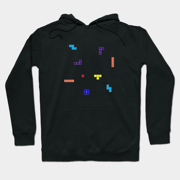 Tetris Scattered Hoodie by crtswerks